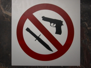 Sign in the lobby